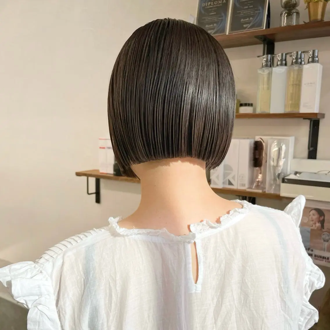ショート ボブ 髪質改善 レイヤーカット 似合わせカット ショートヘア カット 縮毛矯正 トリートメント 初めてのショート お任せください✂️のヘアスタイル
