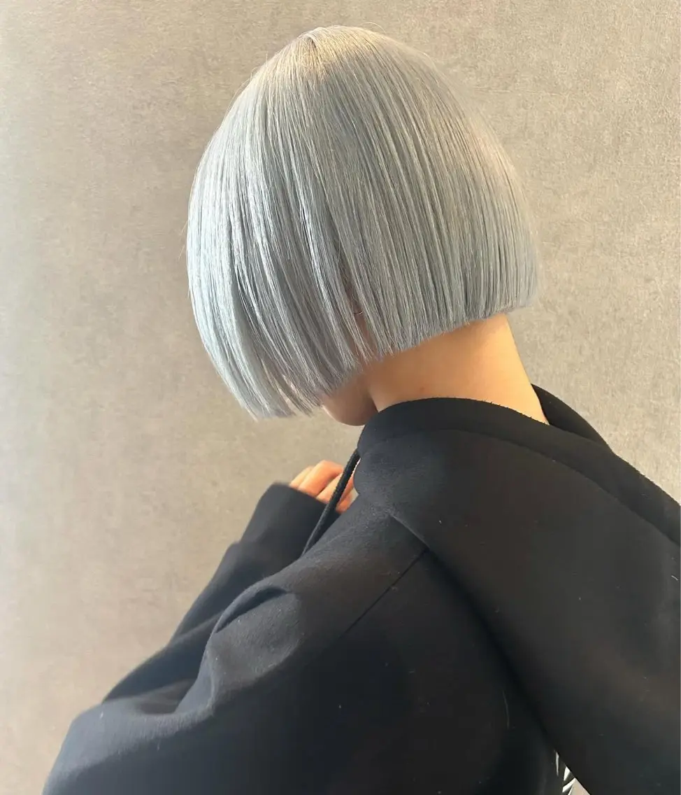 ショート カラー カット 透明感カラー/ボブ 高野菜瑠のヘアスタイル