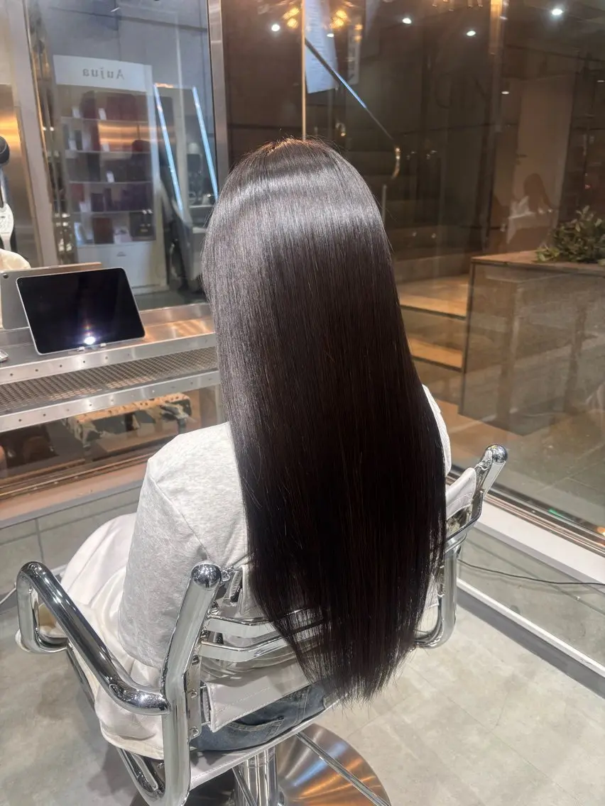 ロング 心愛🐈‍⬛🩶 studio qのヘアスタイル