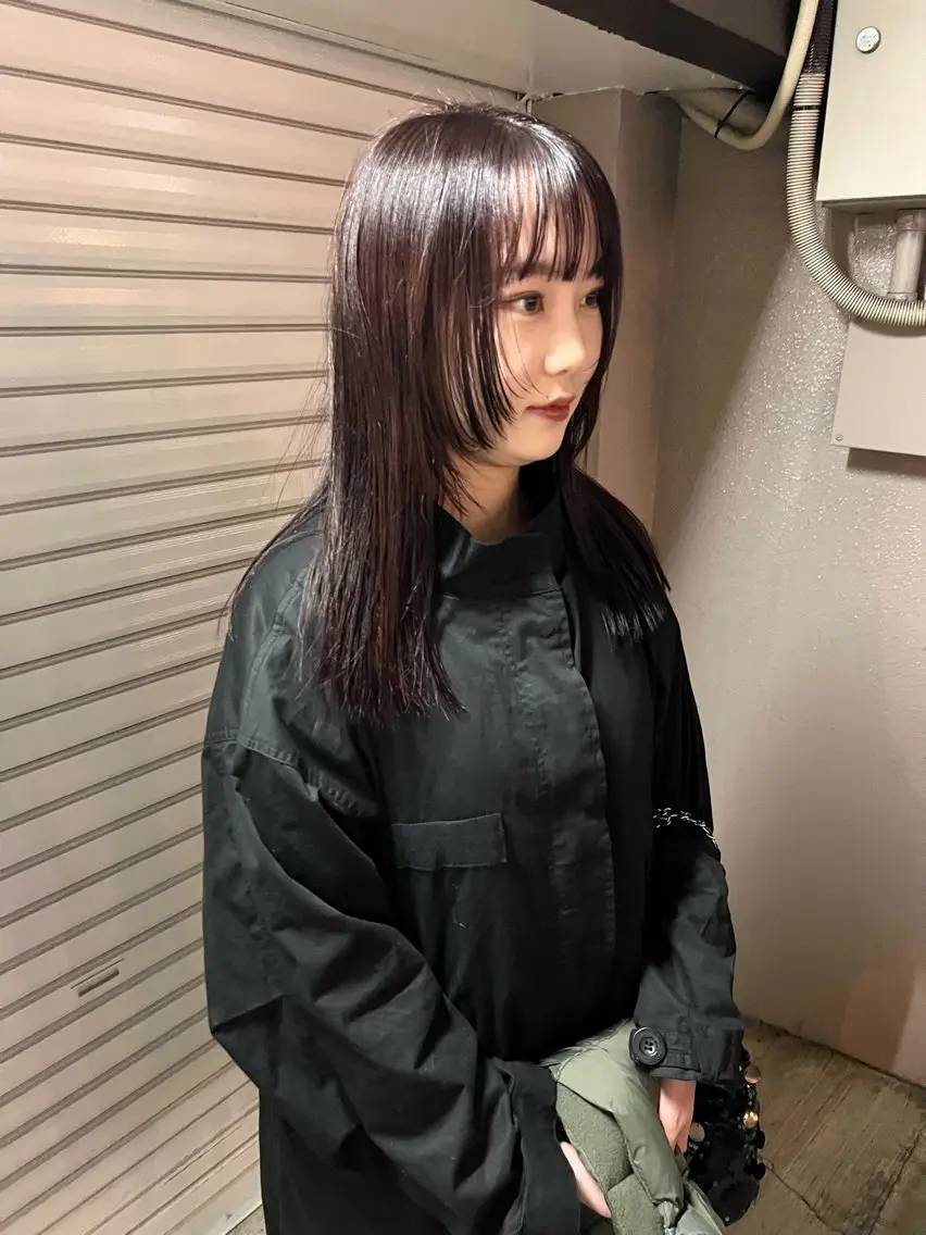 セミロング カラー カット ヘアカラー トリートメント 樫原裕二/レイヤー カット/透明感カラーのヘアスタイル