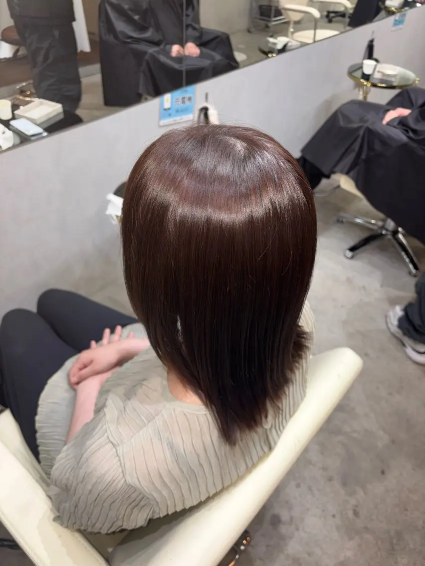 セミロング カラー ヘアカラー 松井 結愛/ ユアのヘアスタイル