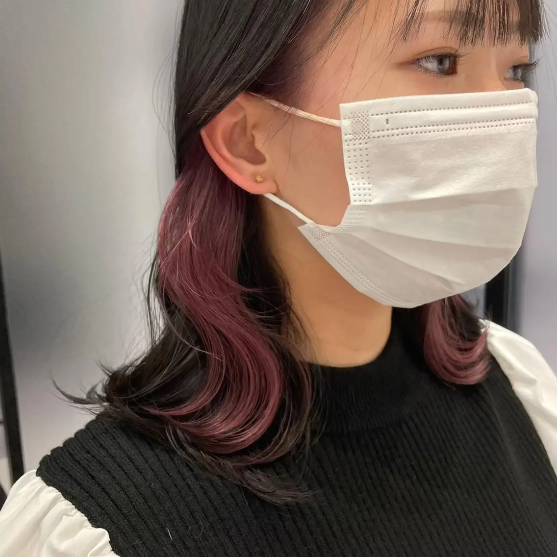 ミディアム カラー ピンクカラー 🎀ブリーチ ハイト ーン ♡Kanon♡のヘアスタイル