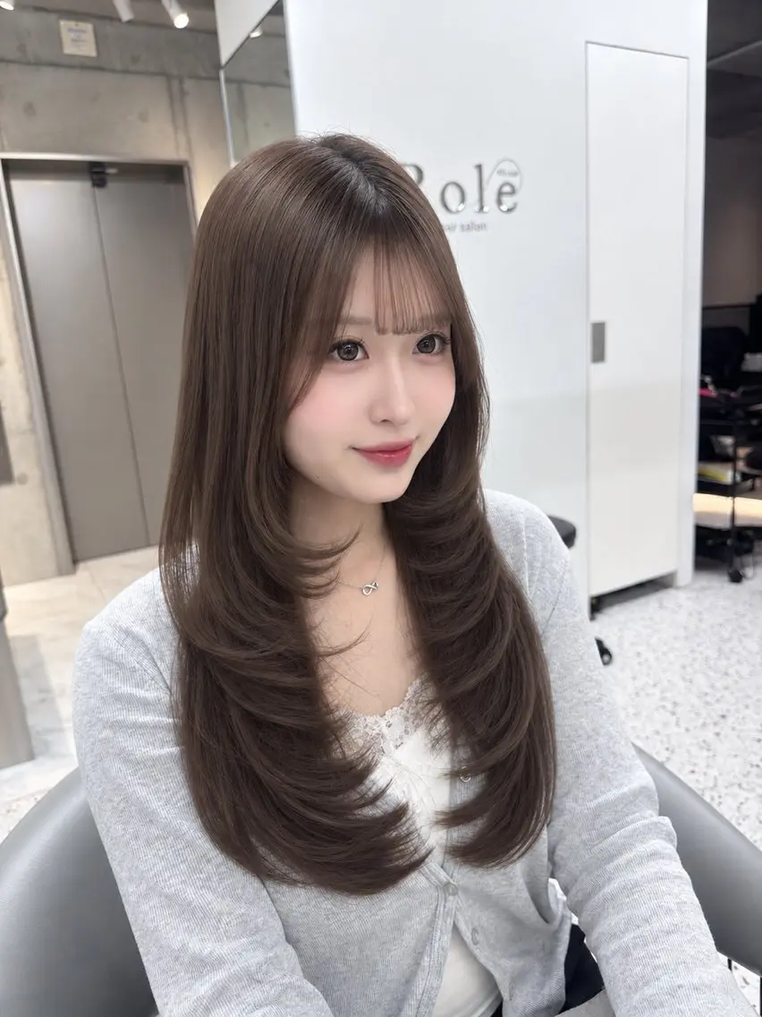 ロング カラー ヘアカラー 🤍ワンホンヘア ayaha🤍のヘアスタイル