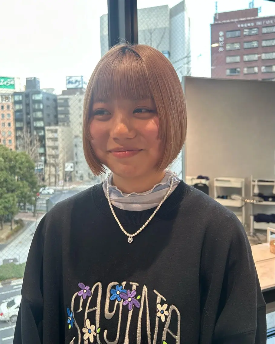 ミディアム ボブ 姫カット 寺川留以 /カットモデル募集中のヘアスタイル