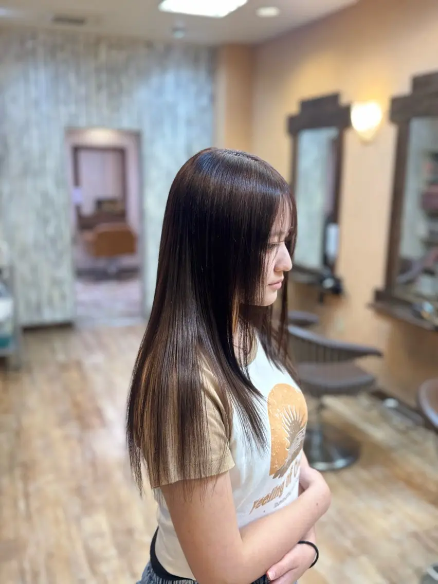 ロング カラー ブラウンカラー ヘアカラー moremuu 舞桜🤍🫧のヘアスタイル
