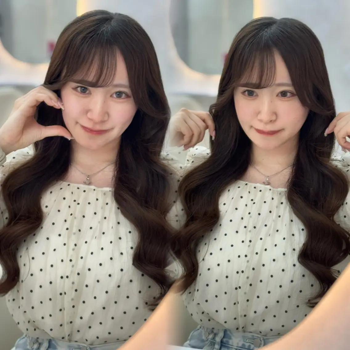 ロング カット ヘアカラー 🤍るい🤍 モデル募集中🪽🫧のヘアスタイル