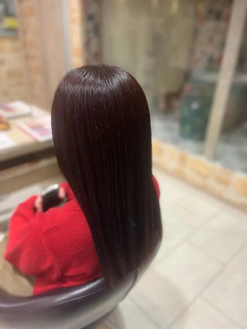 ロング ヘアカラー 岡山 綺更のヘアスタイル