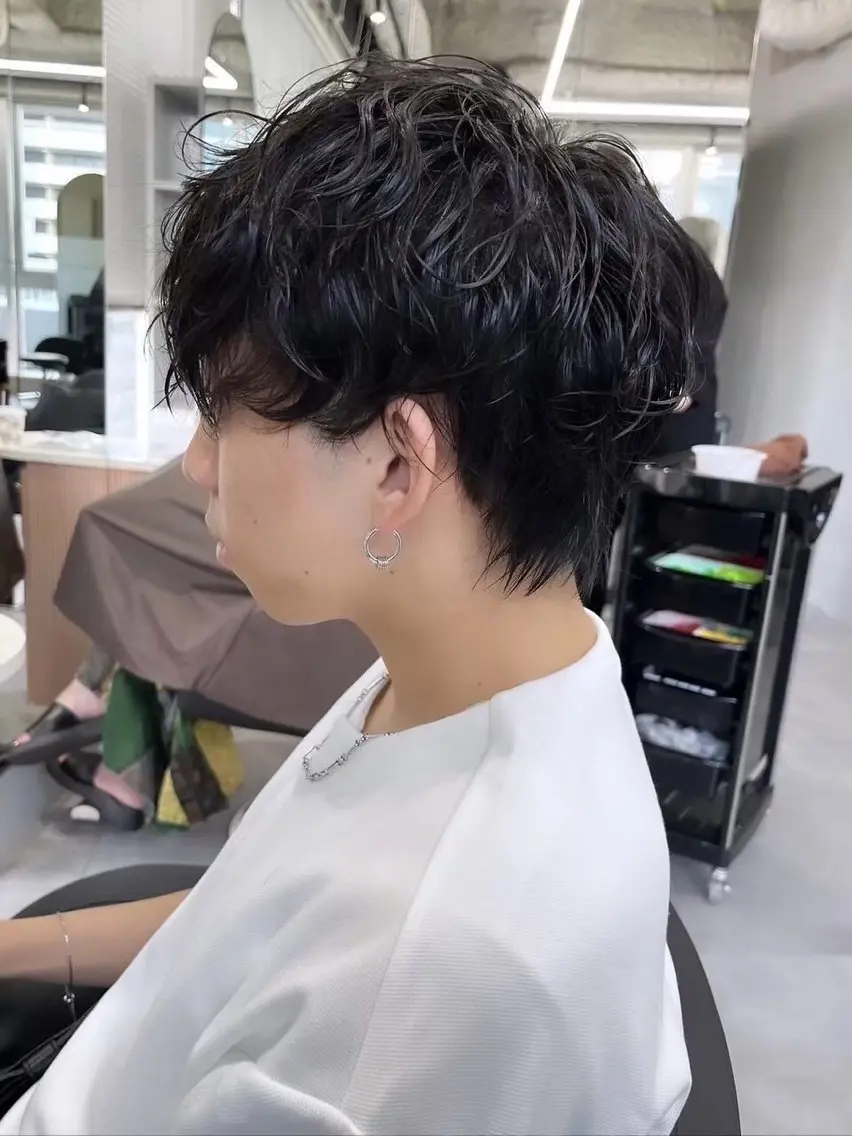 ショート カラー メンズ The Ect 江坂Kurumiのヘアスタイル