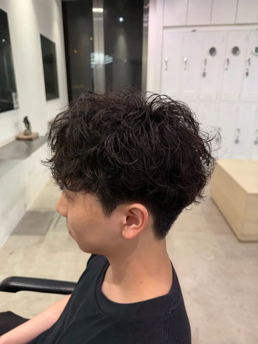 パーマ メンズ カット パーマ fifth天神 パーマ特化/石橋航海のヘアスタイル