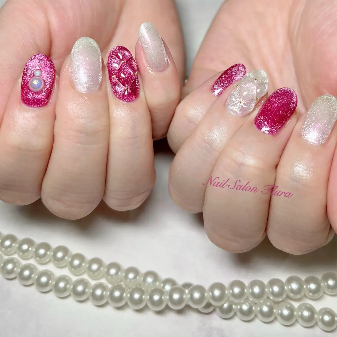 ネイル マグネットネイル NailSalon Fluraのネイルデザイン