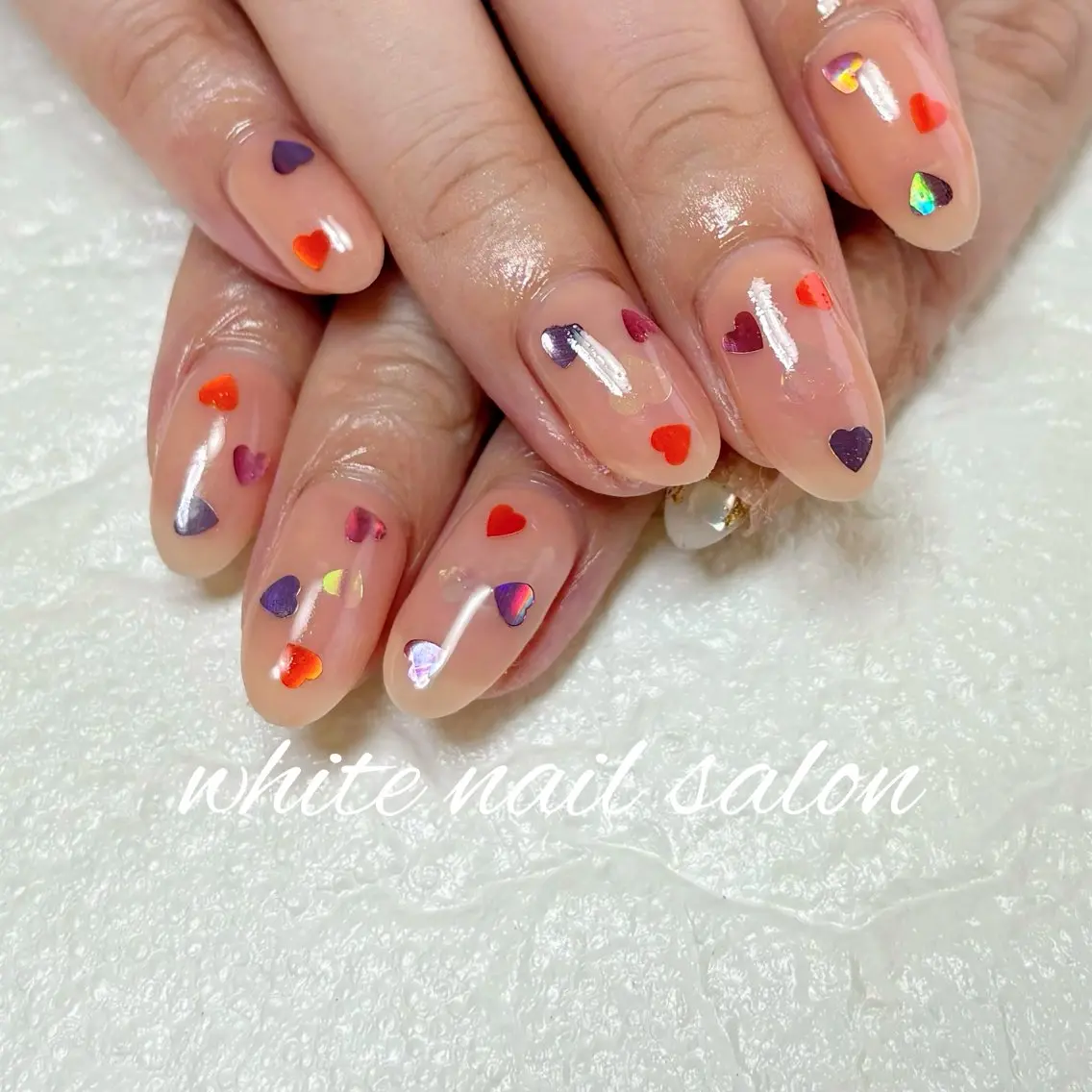ネイル ホワイト ハンドネイル white nail salonのネイルデザイン