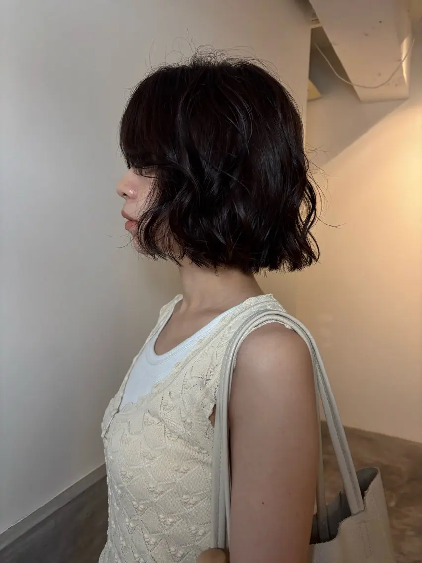 ショート カット 中村穂風 レイヤー /パーマのヘアスタイル
