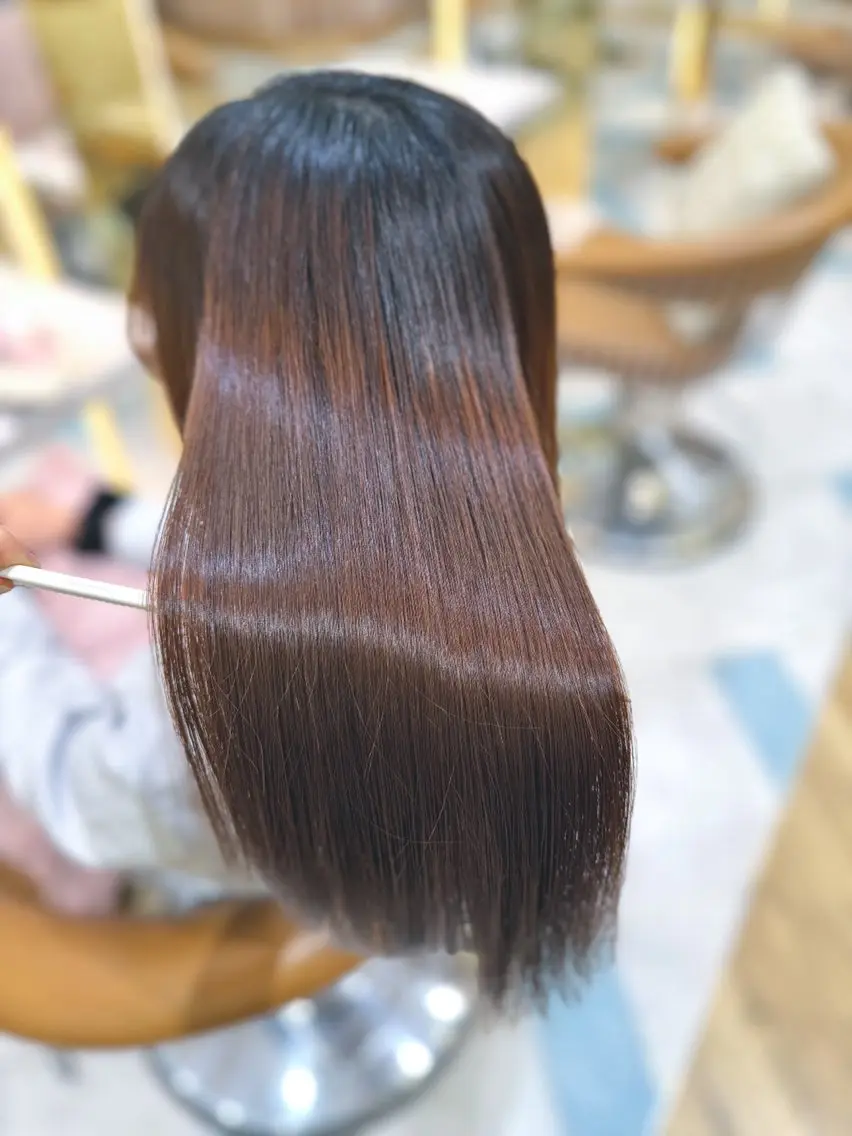 【期間限定】縮毛矯正+高保湿トリートメント✨←早めのご予約がおすすめです！！梅雨に負けない髪の毛を手に入れませんか🫧の写真