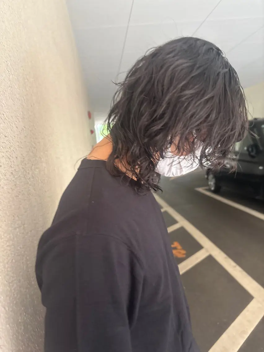 メンズ パーマ abe yuikaのヘアスタイル