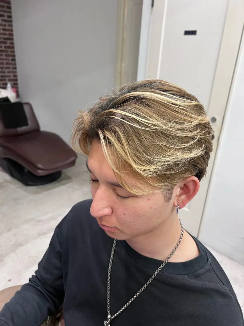 ミディアム ヘアセット tomoメンズ特化 /パーマ/カットのヘアスタイル