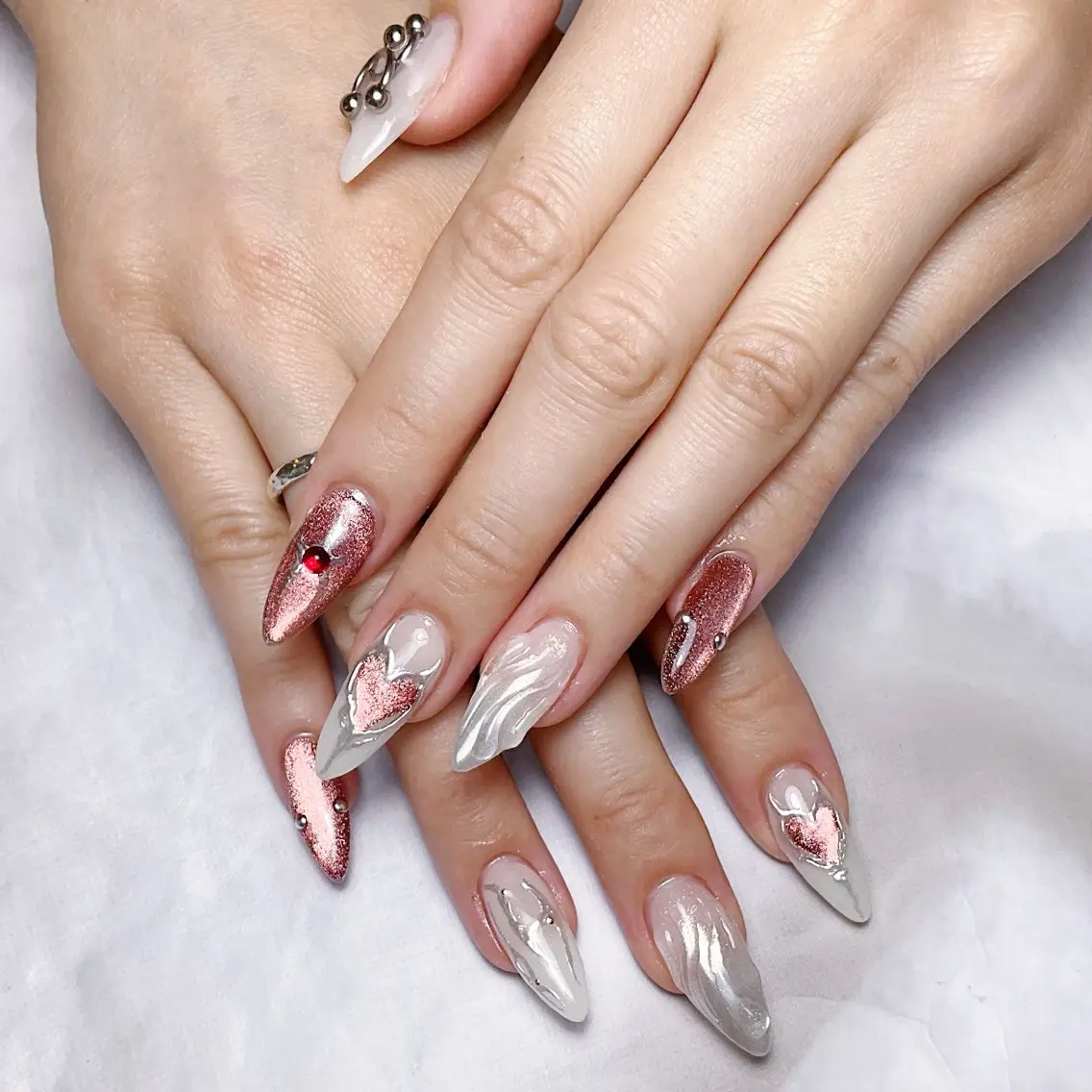 ネイル ハンドネイル 🍭Yun nail hyejin🌸のネイルデザイン