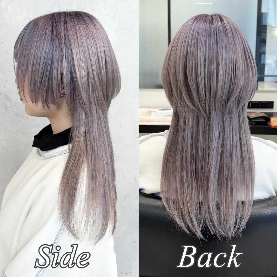 ロング カラー ヘアアレンジ ロング ウルフカット カット ヘアカラー トリートメント ｲﾝﾅｰｶﾗｰ屋さん 🫧伊藤拓実のヘアスタイル