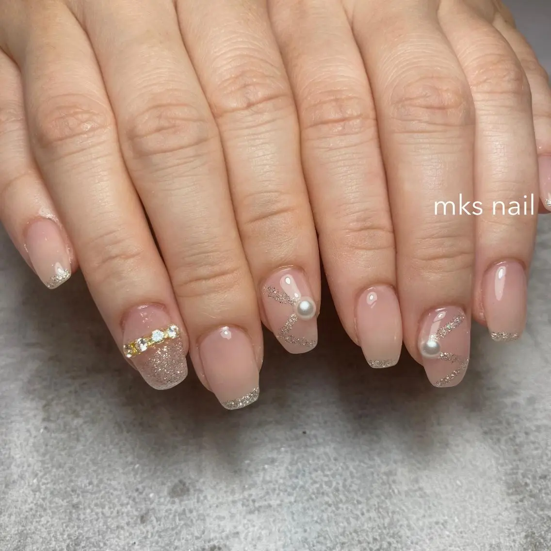 ネイル ハンドネイル mks＊nail //  枚方長尾のネイルデザイン