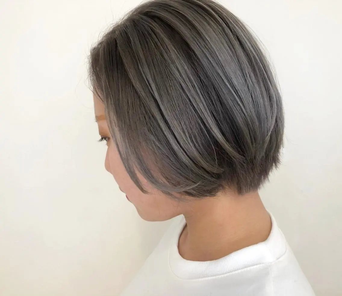 ショート カラー 透明感カラー 竹内啓太 ボブのヘアスタイル