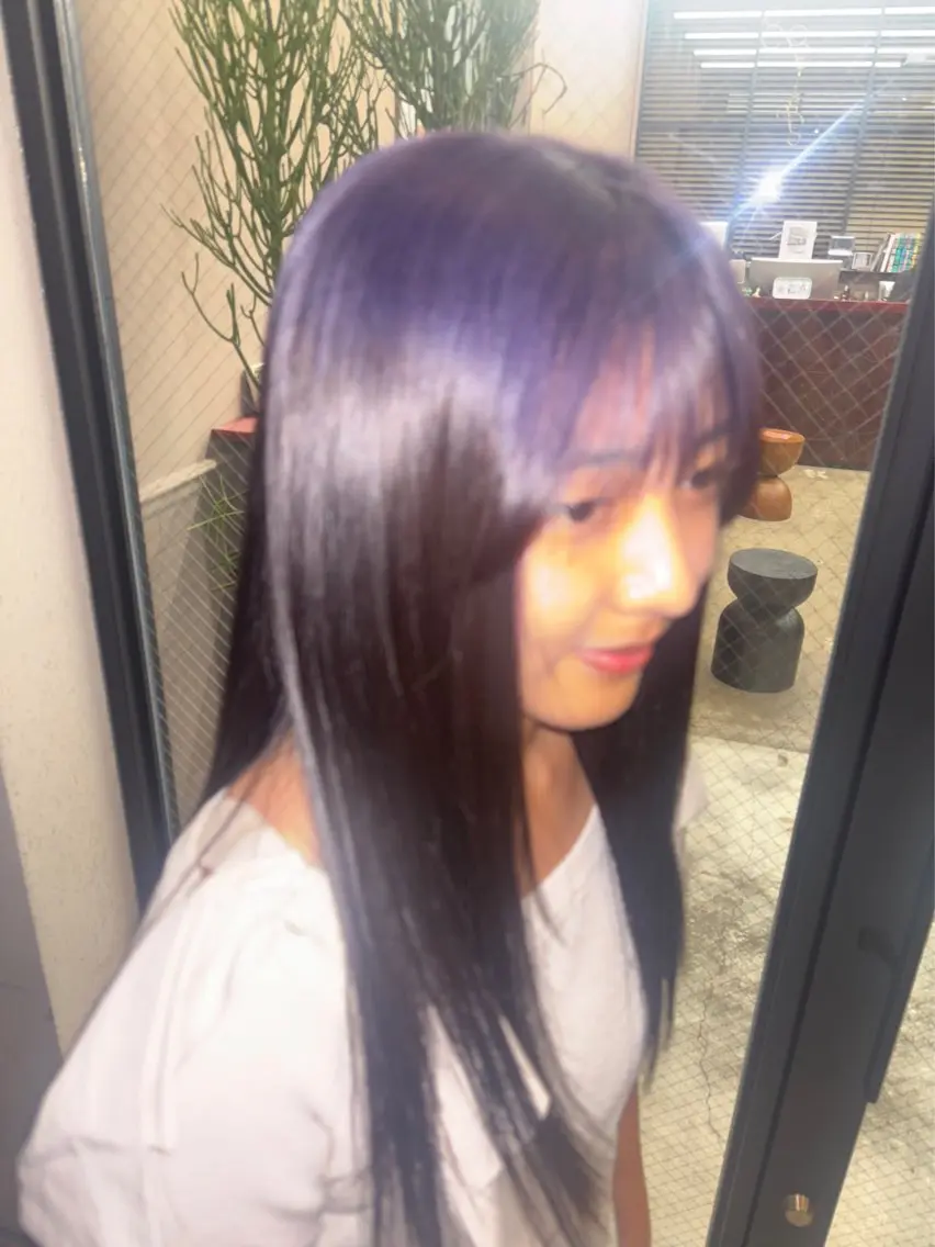 ロング カラー ヘアカラー HIBIKI / 透明感カラーのヘアスタイル