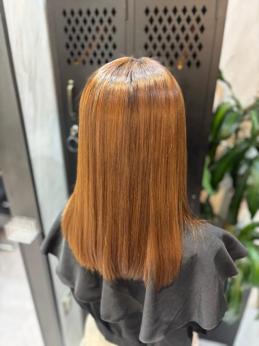 ミディアム ヘアカラー 最高級艶髪カラー🥇 青木宏太のヘアスタイル