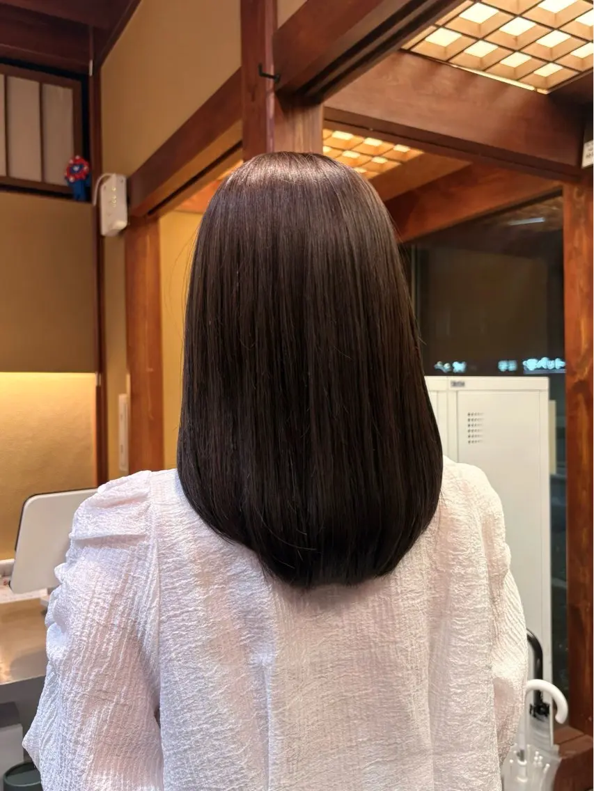 ミディアム カラー 透明感カラー ヘアカラー saho ⟡.·のヘアスタイル