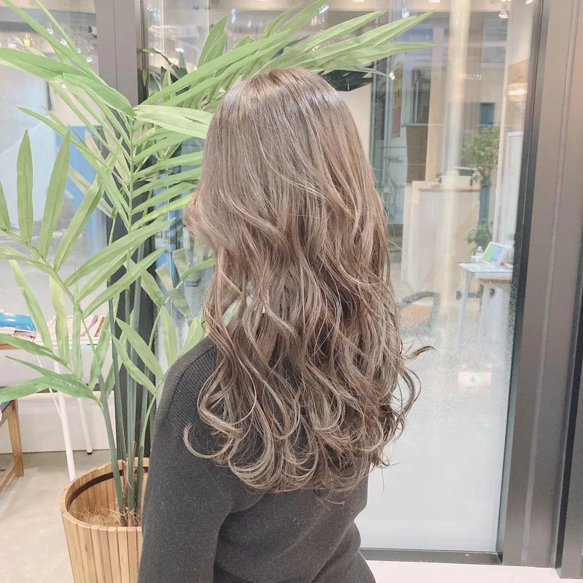 ロング カラー 外国人風カラー 髪質改善.縮毛矯正 ×韓国ヘアyukiのヘアスタイル