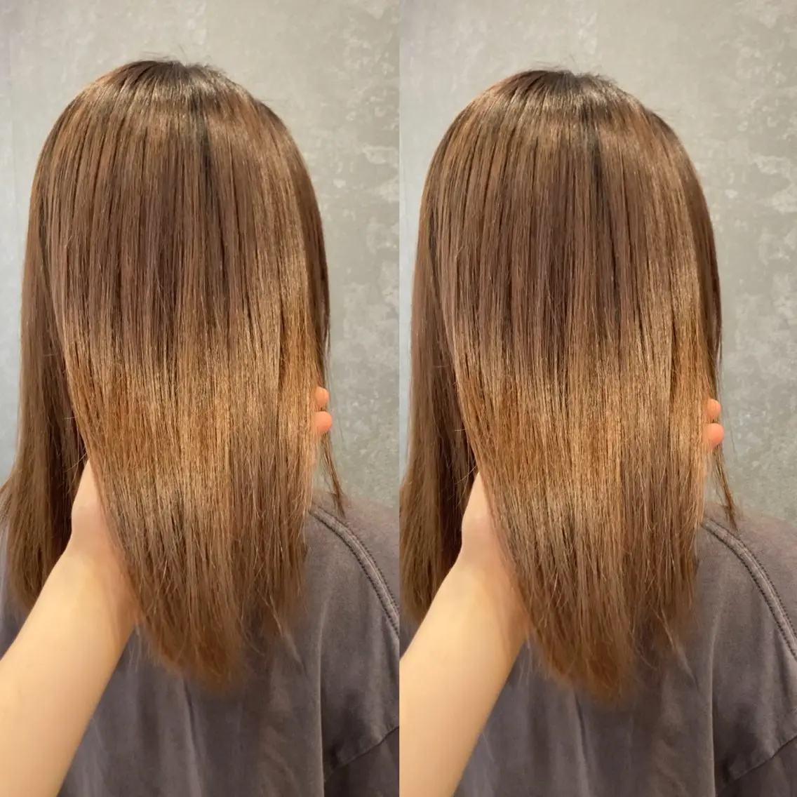 セミロング み うのヘアスタイル