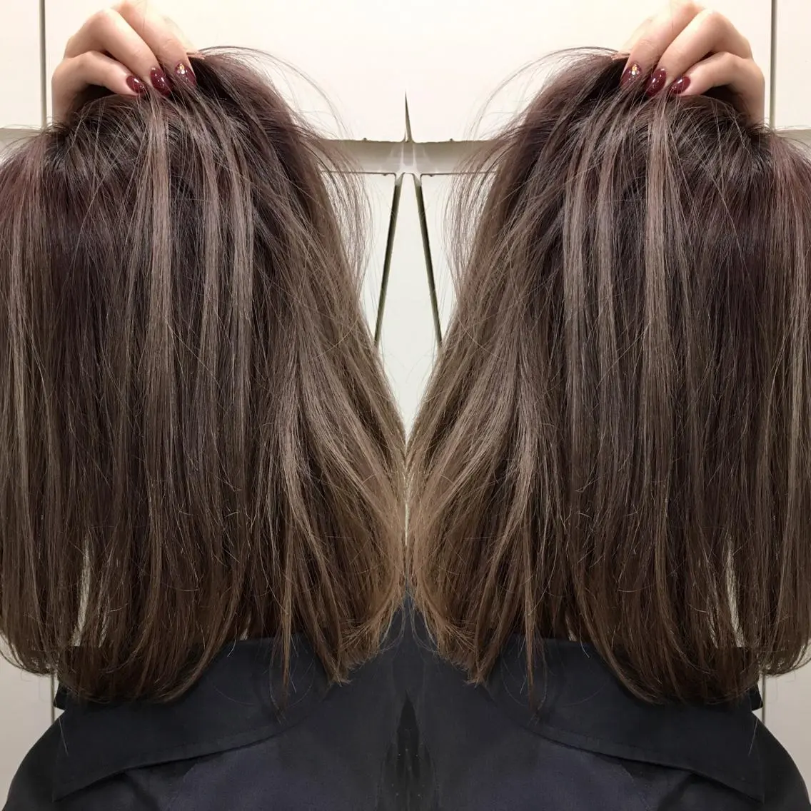 ミディアム カラー 寺内 紳悟のヘアスタイル