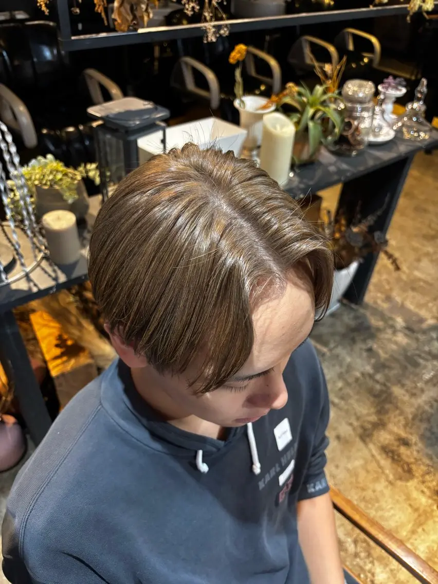 ✂︎期間限定✂︎メンズ爽やか感アップ👦🏻💙ブリーチカラークーポン‼️6月社会人様平日限定🫧の写真