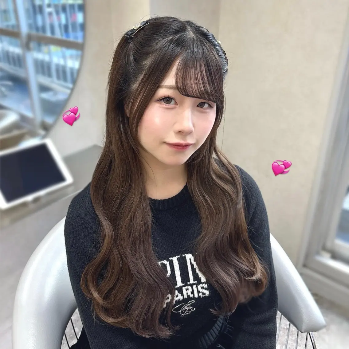 ロング ヘアアレンジ ヘアセット 💘Rei💘透明感 艶カラー/新宿のヘアスタイル
