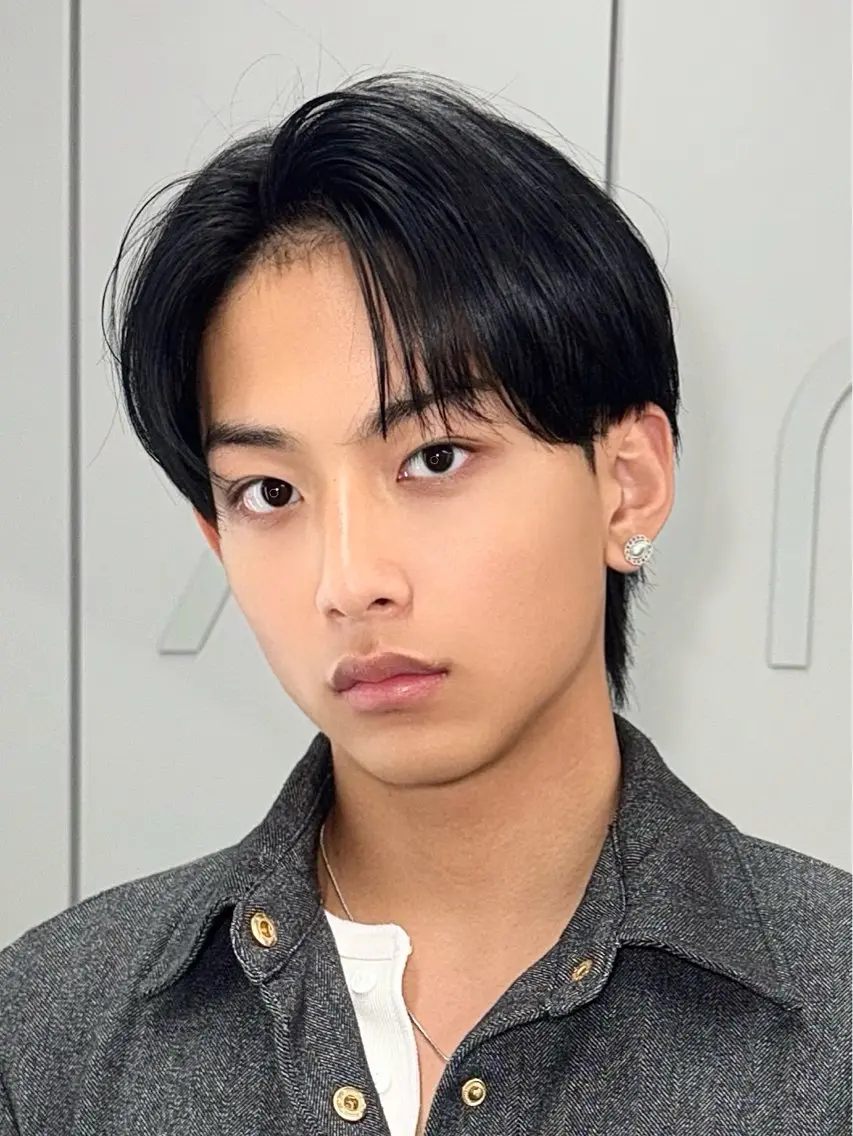 カラー メンズ センターパート ダウンパーマ カルマパーマ メンズ韓国風 マッシュ カット ヘアカラー トリートメント Ayuki /福岡/メンズカットのヘアスタイル