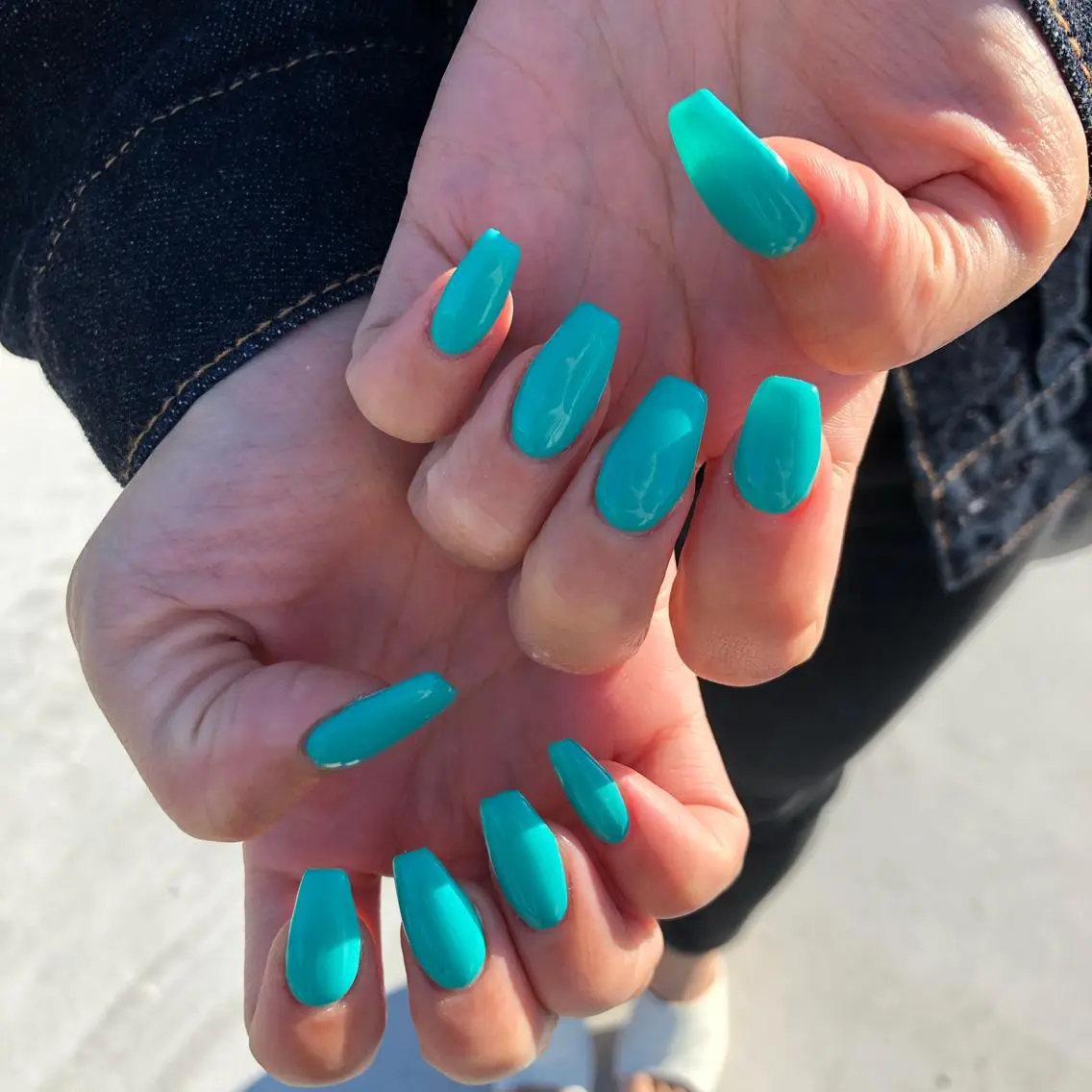 ネイル ブルー ワンカラーネイル nail 1997のネイルデザイン
