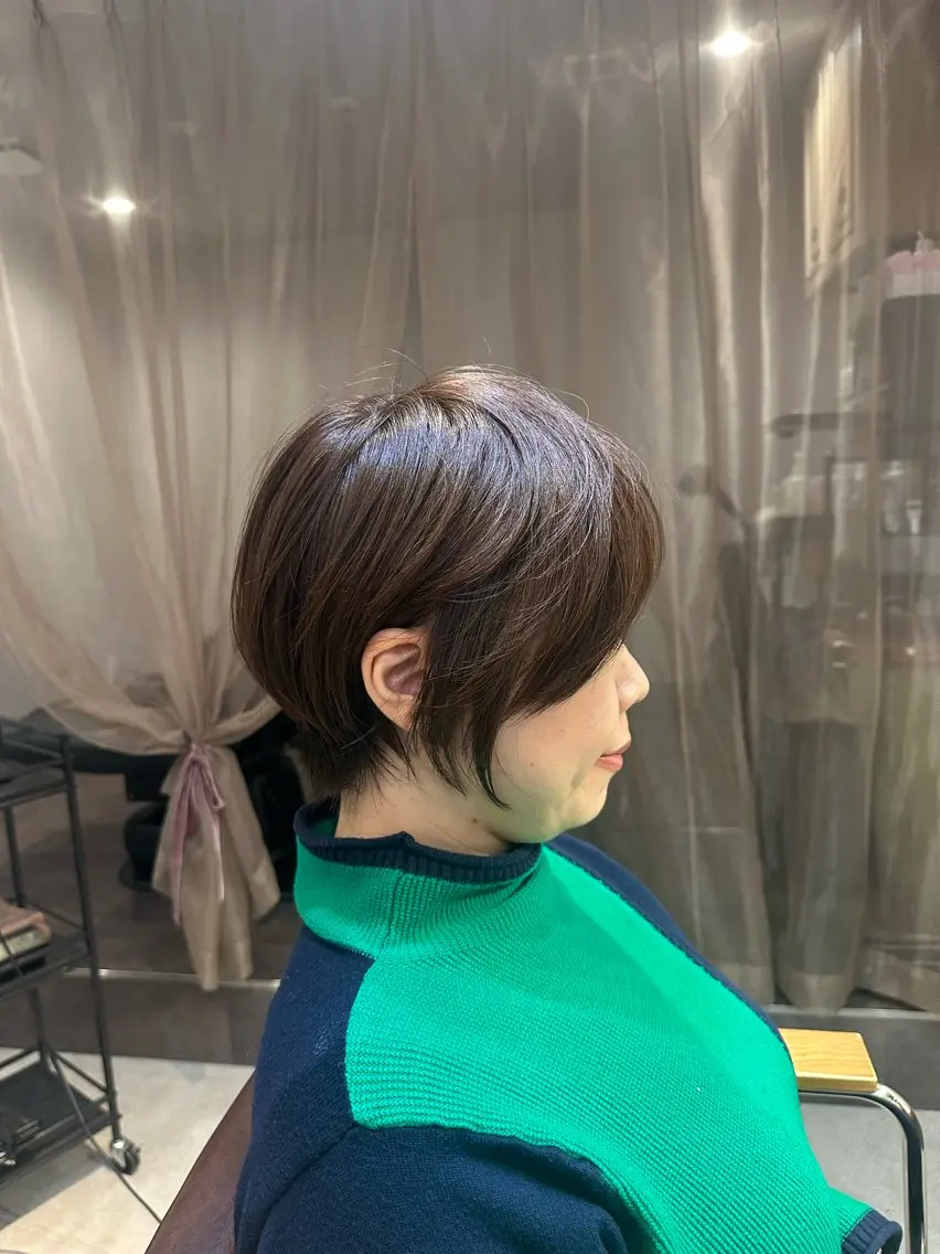 ショート くびれヘア ショートヘア 宮里 蓮生のヘアスタイル