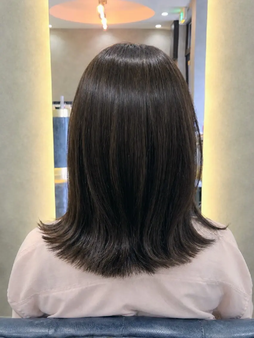 ミディアム カット ヘアカラー トリートメント こにしめぐみ/蒲生 /美髪カラー/スパのヘアスタイル
