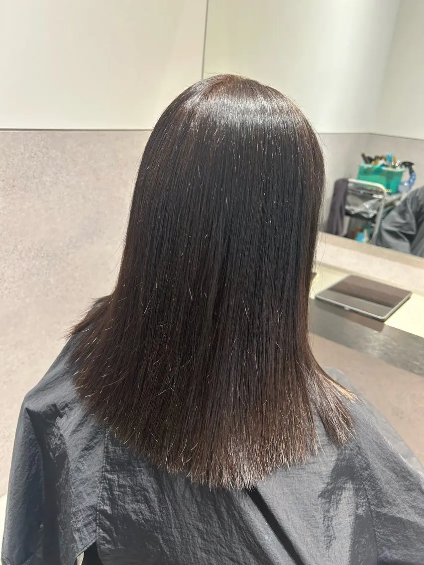 ロング パーマ ストレートパーマ 小澤 達也のヘアスタイル