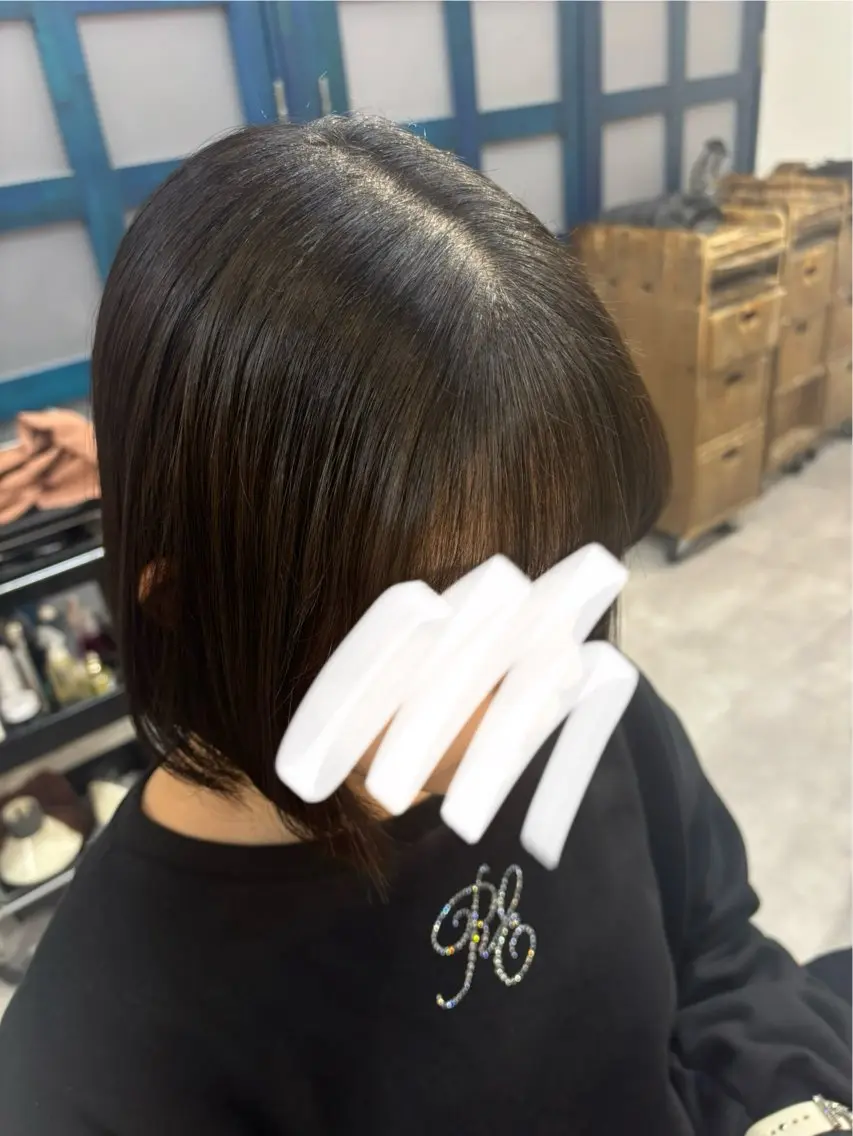カット 縮毛矯正 田中澪🩵ྀི /giinii横浜のヘアスタイル