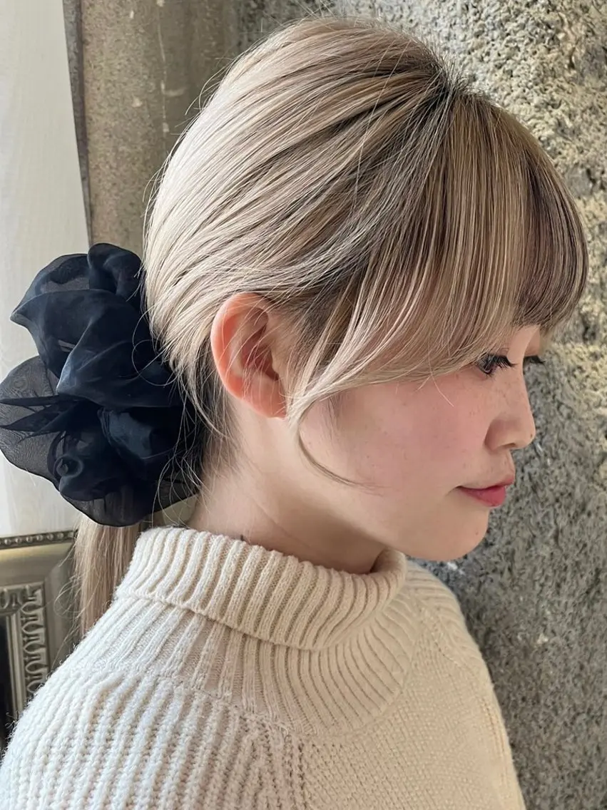 韓国風前髪カット×透明感カラー×3stepトリートメント(新小岩)の写真