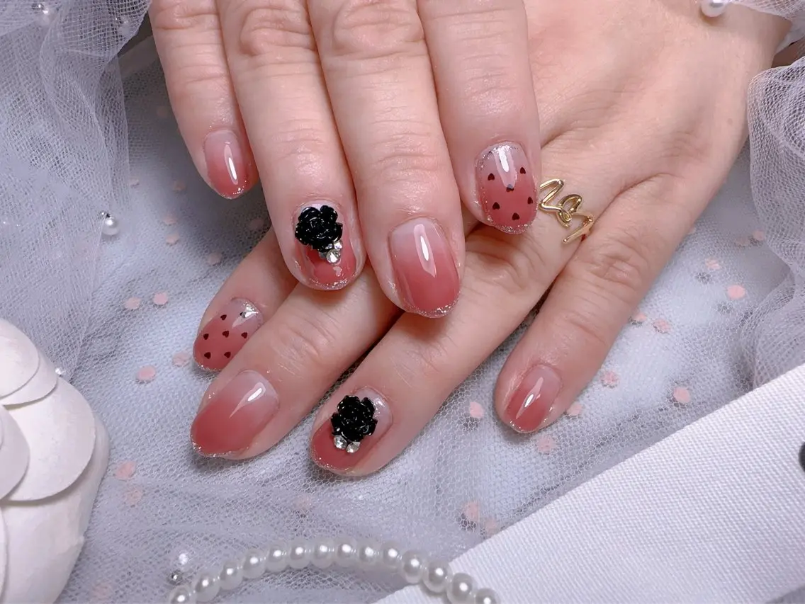 ネイル オーロラネイル フットネイル フレンチネイル ジェルネイル 韓国ネイル ハンドネイル Belle nail salon 新小岩のネイルデザイン