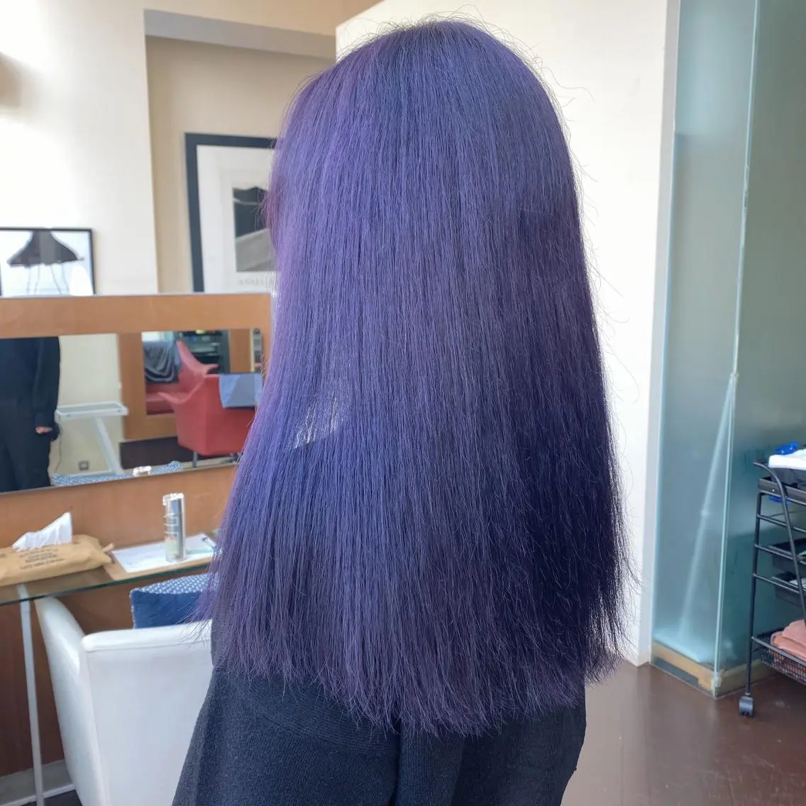 ロング カラー ラベンダーカラー 色落ちまで可愛い🧚 心斎橋hikaruのヘアスタイル