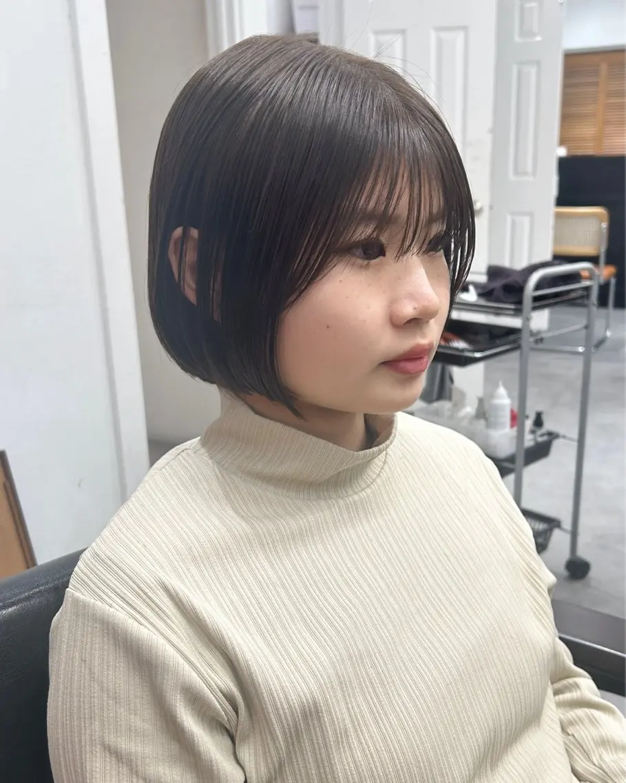 ショート カラー レイヤーボブ/ 艶カラー/サナ🌼のヘアスタイル