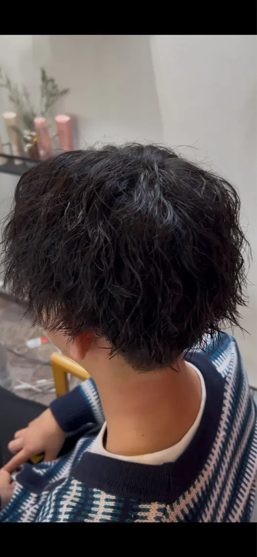ショート パーマ メンズ カット パーマ HRK1st RYOKIのヘアスタイル