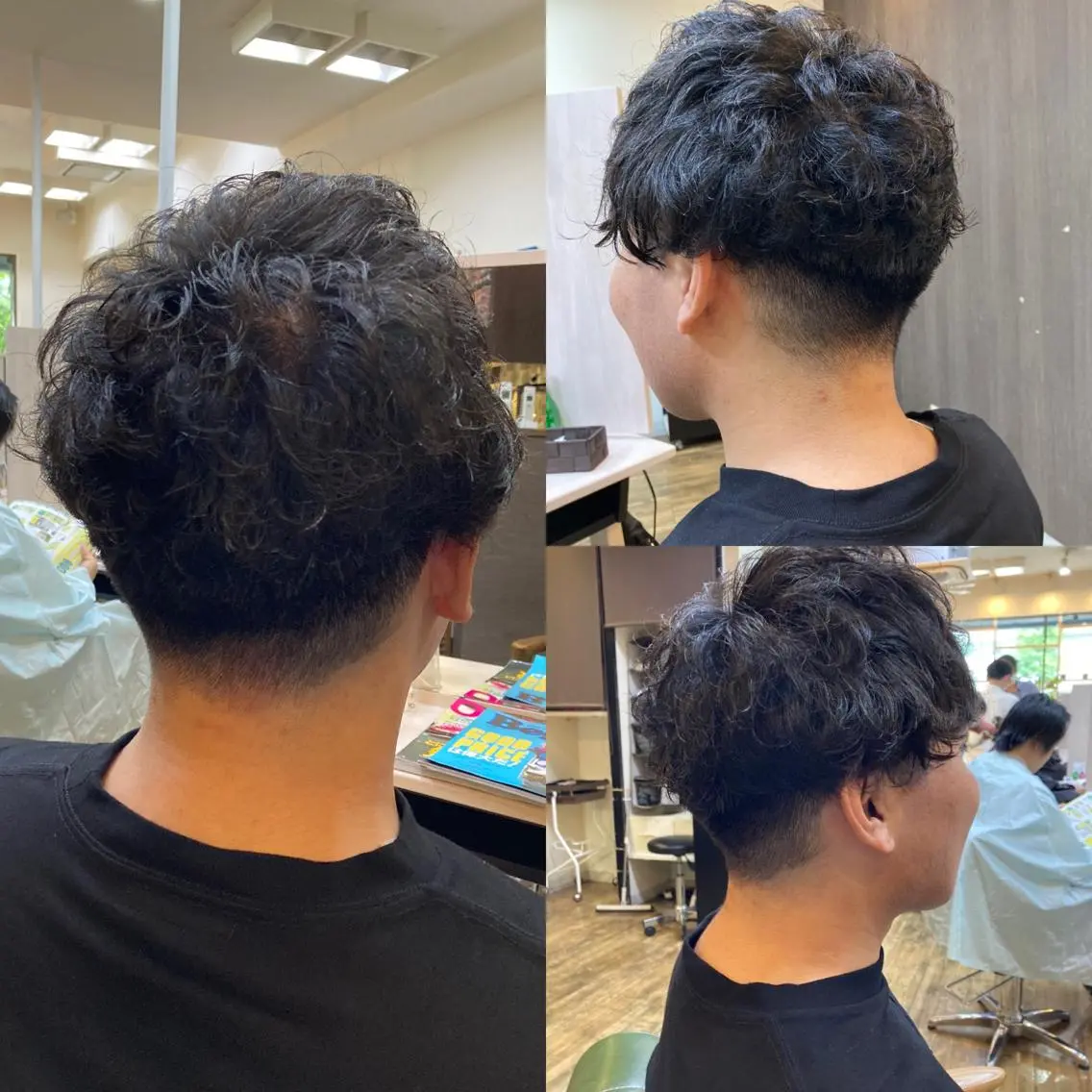 ショート パーマ メンズ メンズパーマ 刈り上げ 赤羽、髪質改善サロン 吉野リョウスケのヘアスタイル