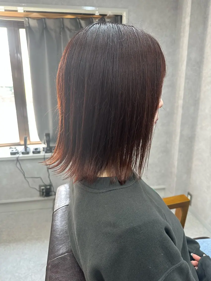 ミディアム カラー カット ヘアカラー Lien 深井店のヘアスタイル