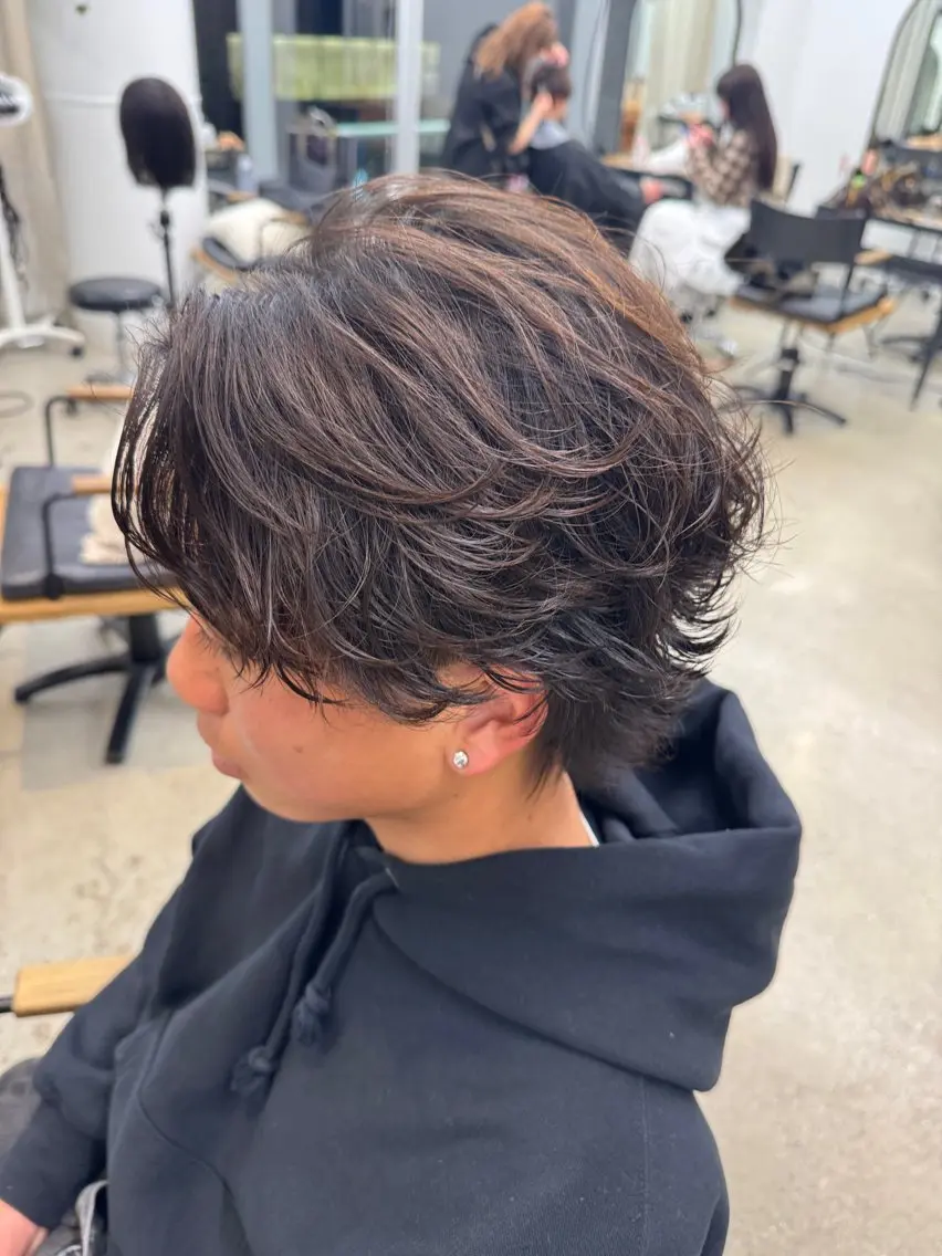 ミディアム パーマ カット パーマ 渋谷パーマNo.1 うえちりくのヘアスタイル