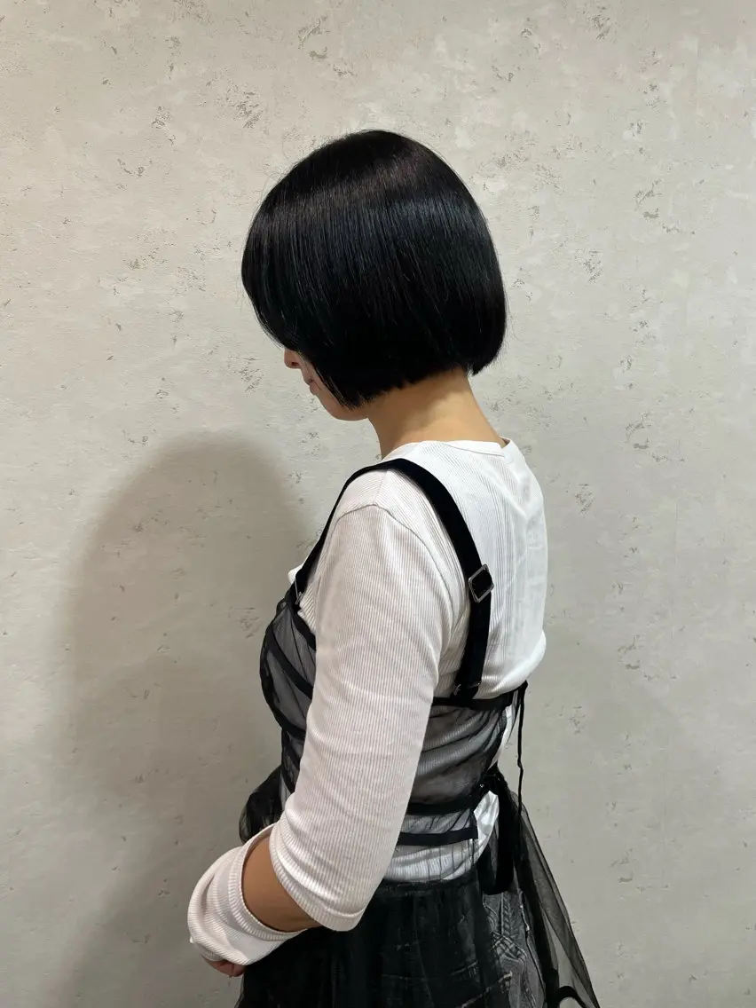 ショート カラー 黒髪 髪質改善/Bloss om🌷高橋沙衣のヘアスタイル