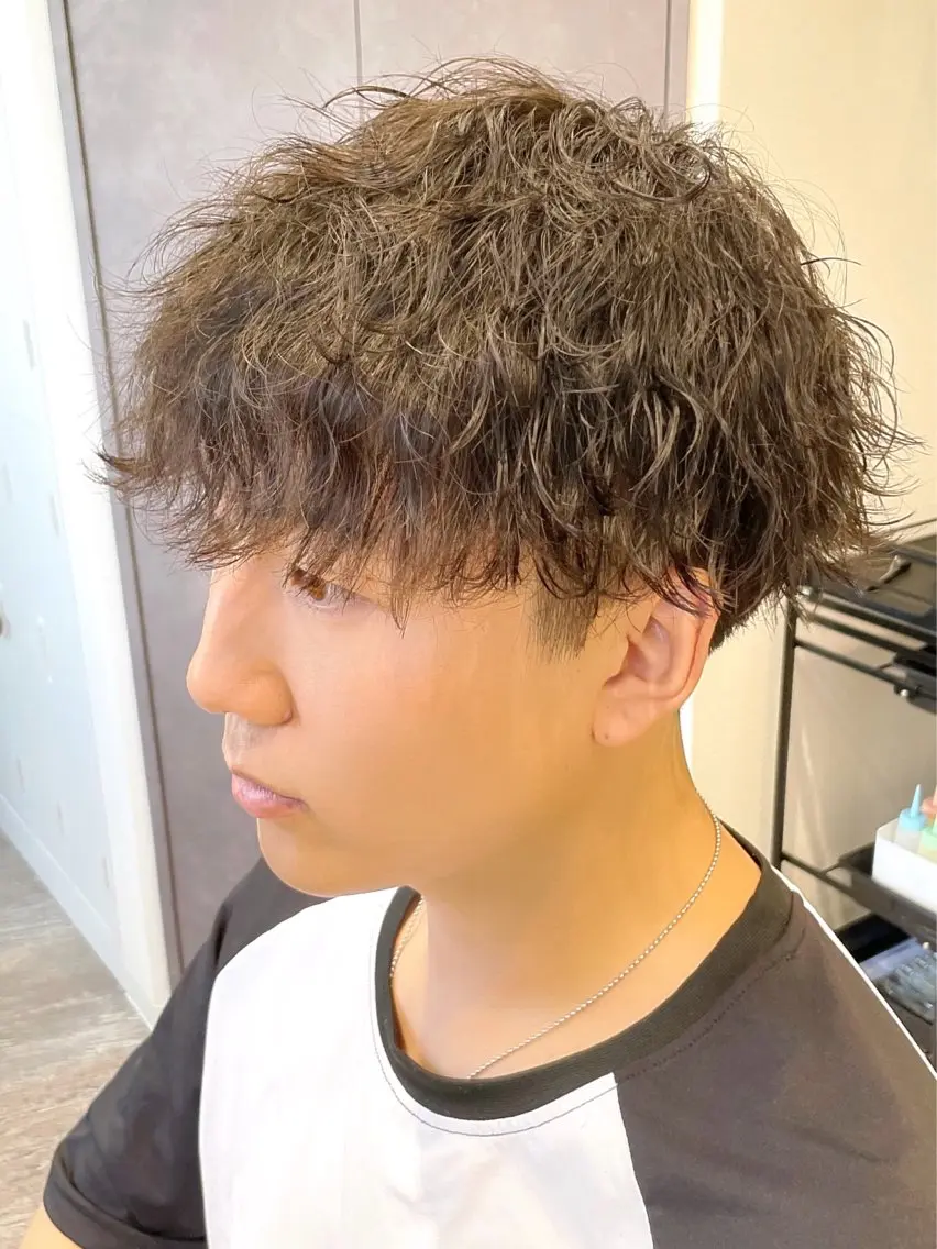 パーマ メンズ 💈メンズパーマ特化 金子温貴💈のヘアスタイル