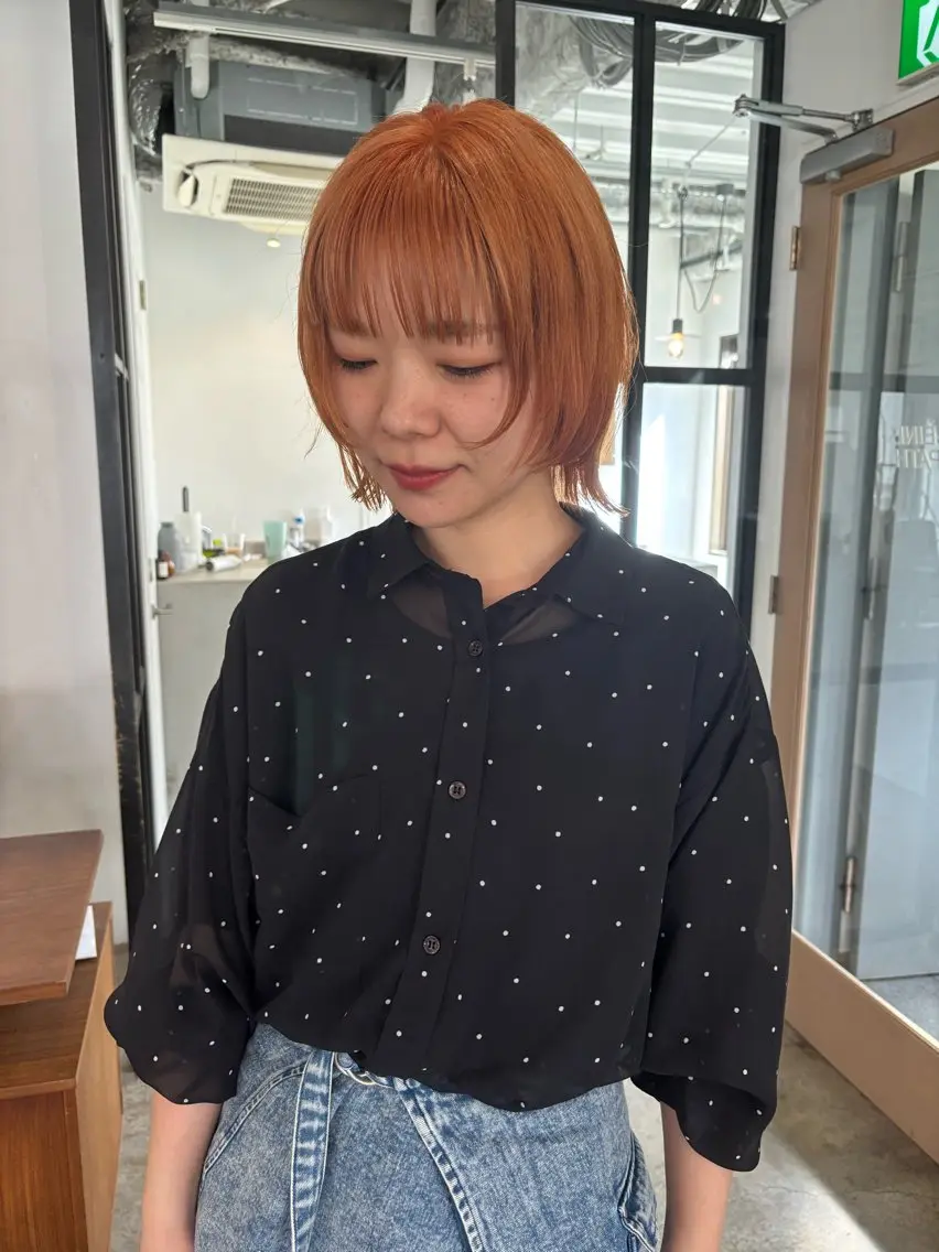 ショート カラー カット ヘアカラー トリートメント Hayashi Shioriのヘアスタイル