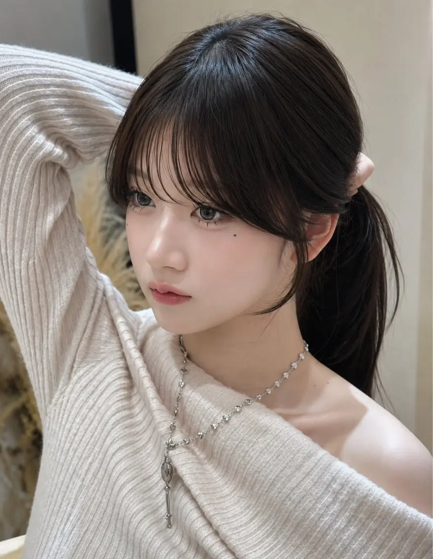 セミロング カット 縮毛矯正 トリートメント 🦋韓国風レイヤー/ 艶髪矯正🦋凛太郎のヘアスタイル
