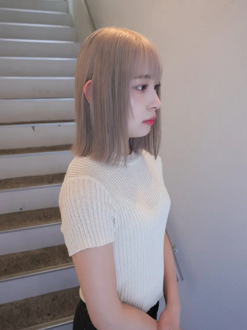 ショート ヘアカラー トリートメント 垢抜け透明感カラー 🧚🏻‍♀️ミユウのヘアスタイル